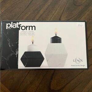 Lenox Platform Candle Holder Set